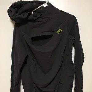 Boba baby wearing sweatshirt